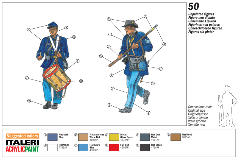 6177ИТ Солдатики Union Infantry Italeri