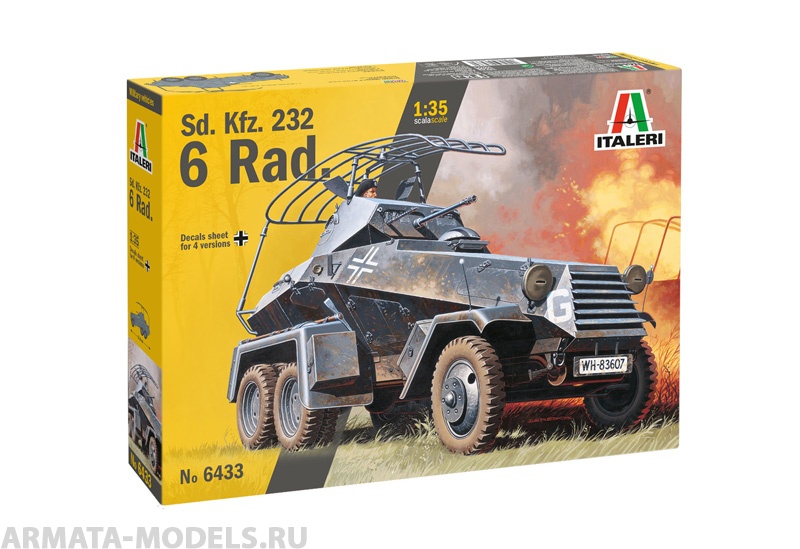 6433ИТ Бронетранспортер Sd.Kfz.230 6 Rad. Italeri