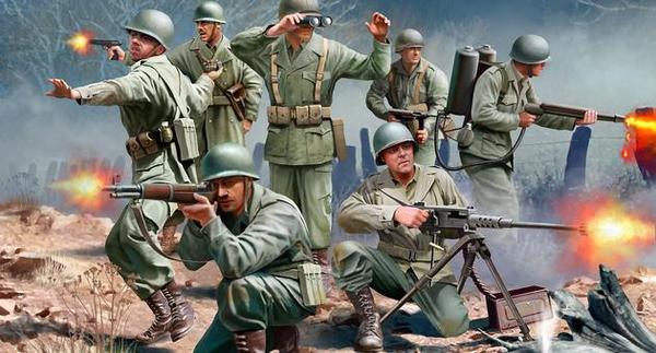 02632 Фигуры Американская пехота, 2-я МВ Revell