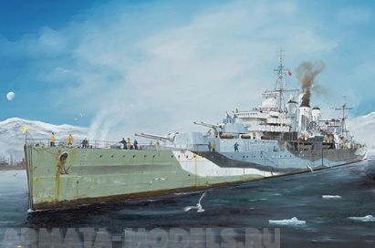 05352P Royal Navy HMS Kent (Heavy Cruiser) Trumpeter