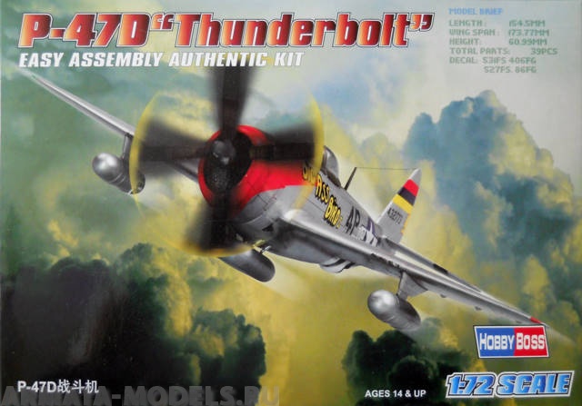 80257 Самолет P-47D Thunderbolt Hobby Boss