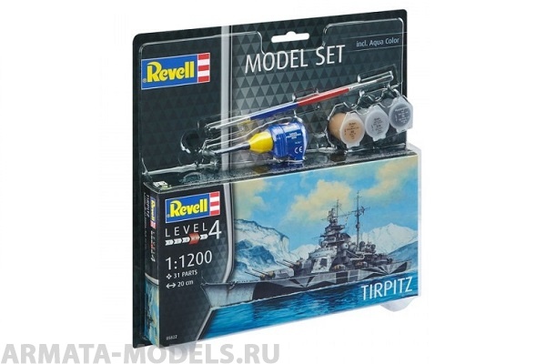 65822 Набор Линкор «Тирпиц» Revell