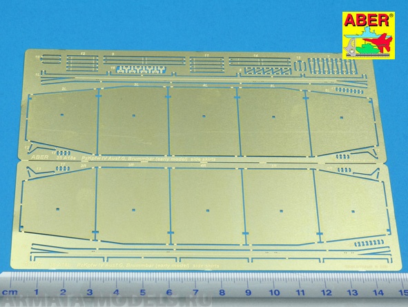 ABR-35-A18  Дополнения для  Side skirts for PzKpfw IV(G),Brummbar (Early) для  1/35