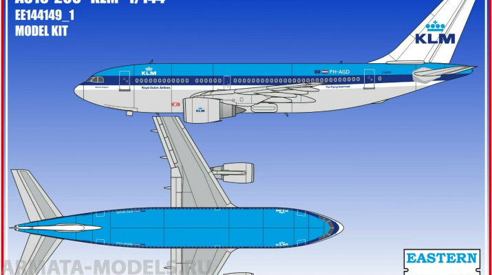 ЕЕ144149_1 Авиалайнер  А310-200  KLM Восточный экспресс