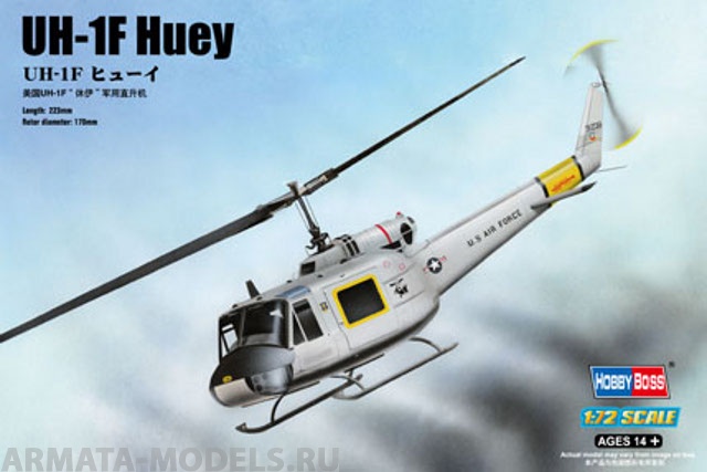 87230 Вертолет UH-1F Huey Hobby Boss
