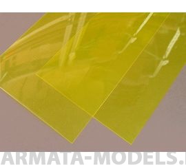 EVG9904 Пластик полупрозрачный желтый, 0,25 мм, 2 лист/уп, 15х30 см