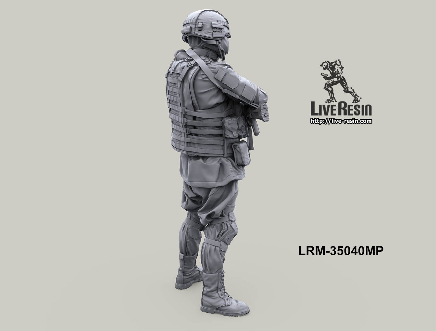 LRM35041MP Боец военной полиции РФ -3 Live Resin
