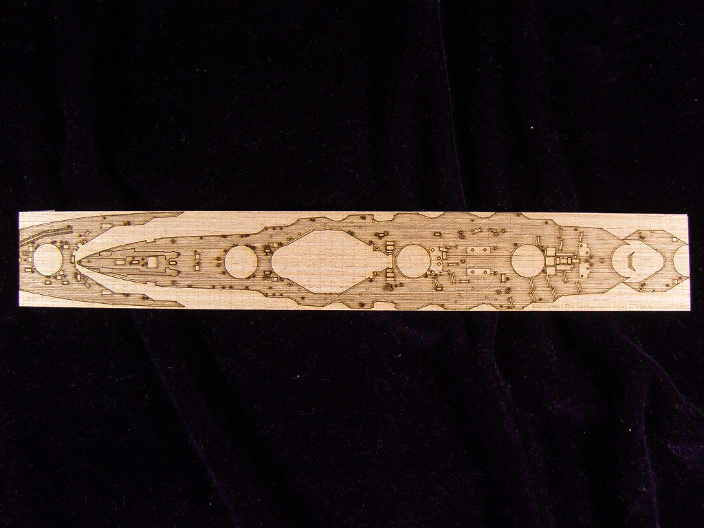 AW20081 Деревянная палуба для IJN Yamashiro 1941