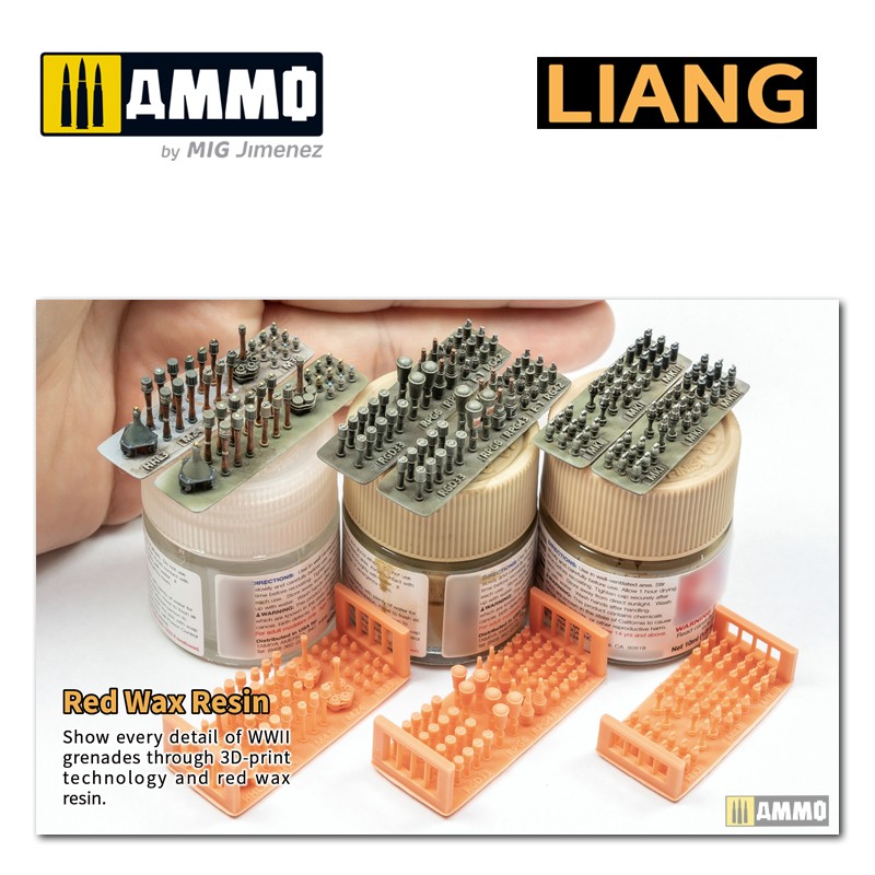LIANG-0420 Набор декораций 3D-Print German Grenade WWII x 46