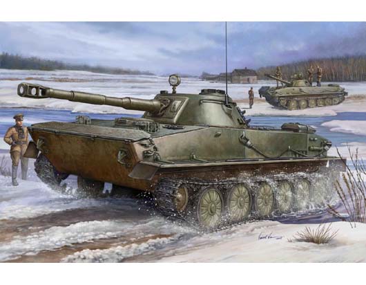 00380P Сборная модель Russian PT-76 Light Amphibious Tank Trumpeter