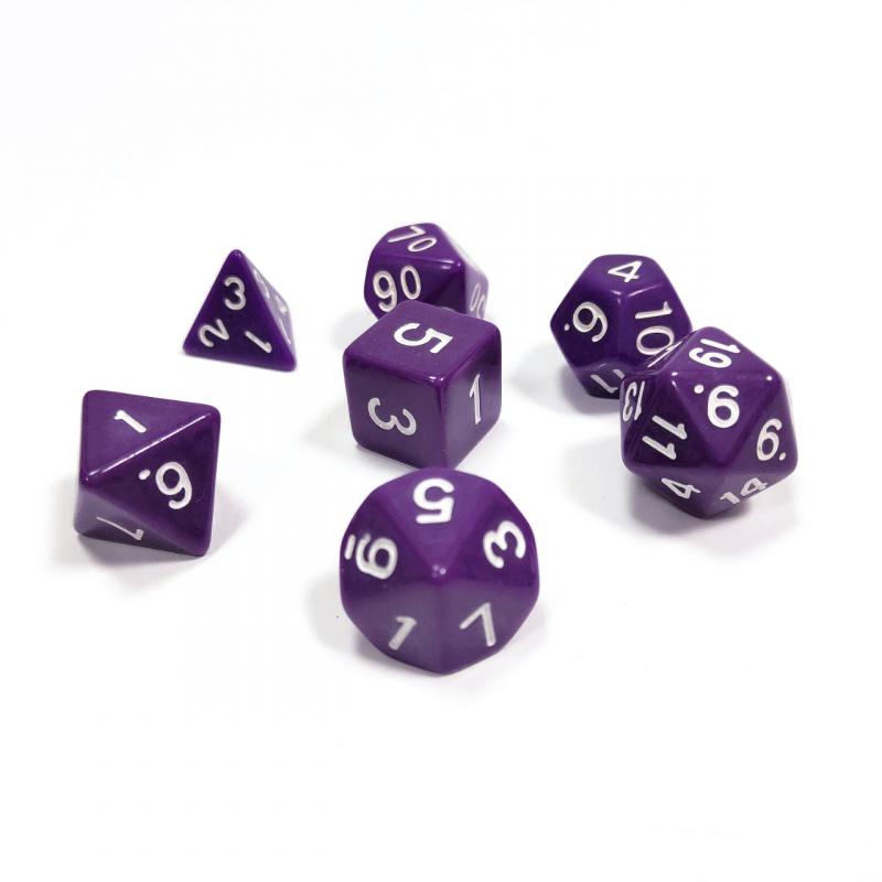 1146 Набор из 7 кубиков для ролевых игр (фиолетовый)