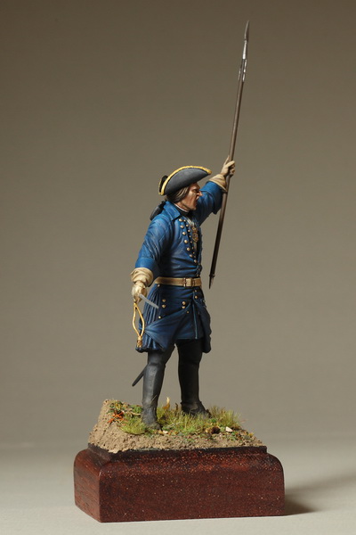 75-003SOGA Swedish infantry officer. Great Northern War 1700-1721. SOGA Miniatures