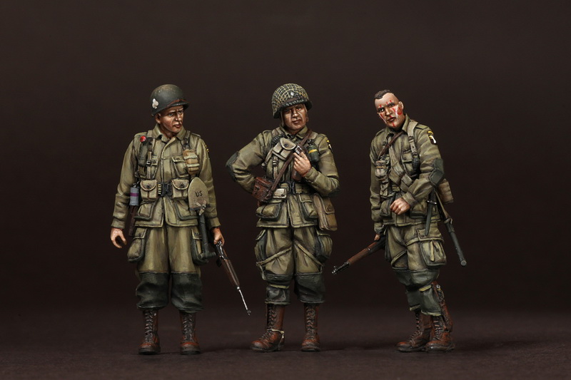 3620SOGA U.S. Army Airborne officers. 1944. SOGA Miniatures