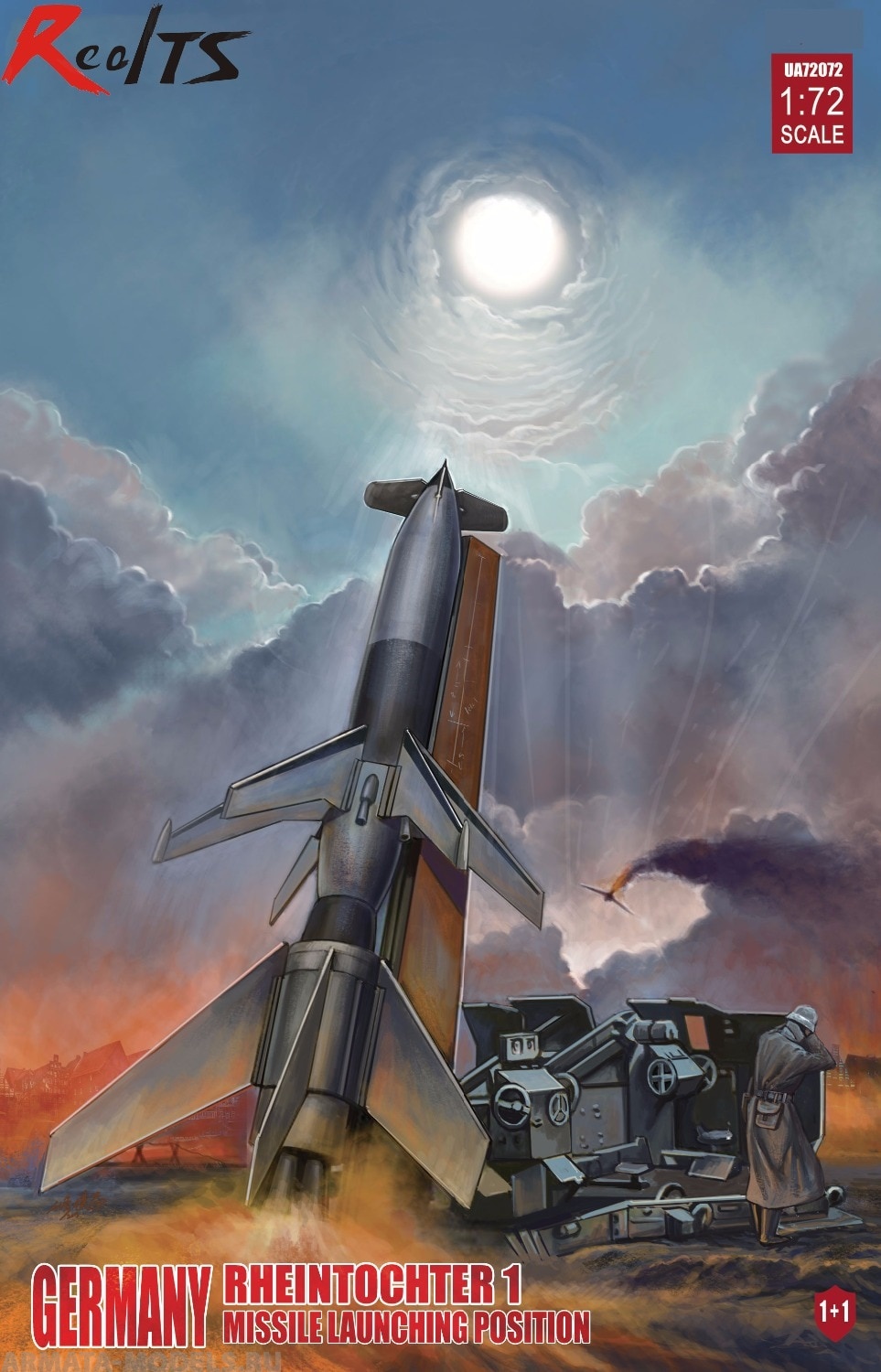 UA72072 Germany Rheintochter 1 Missile Launching Position 1+1 Modelcollect