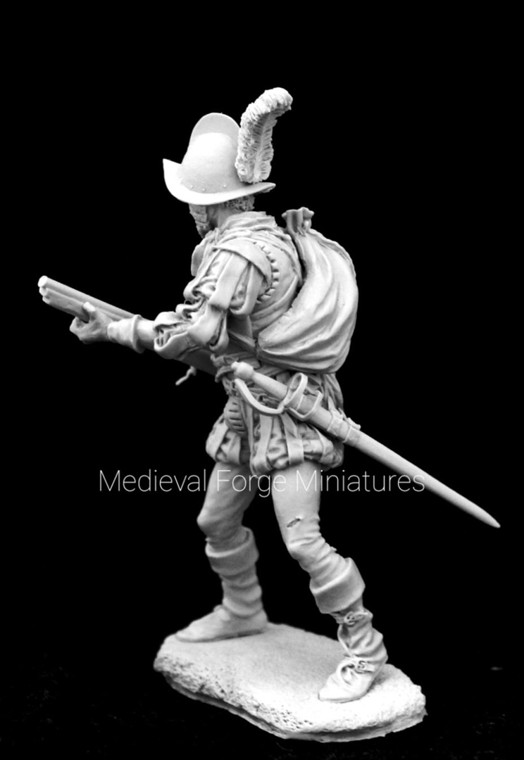 C-75-079 Фигура Конкистадора с аркебузой Medieval Forge Miniatures
