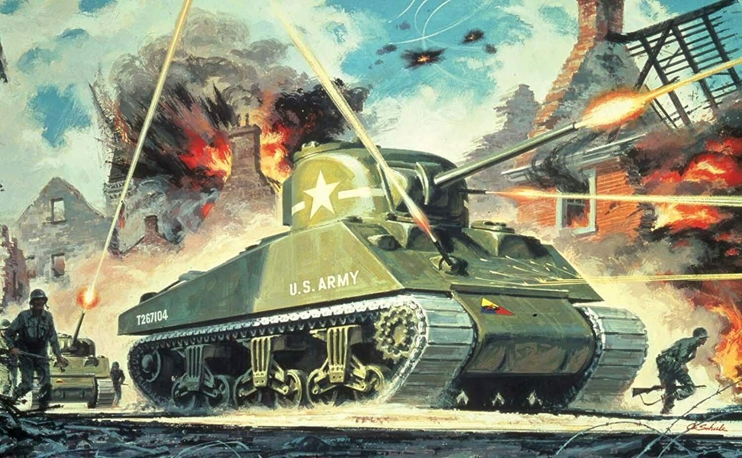A01303V Сборная модель Танка Sherman M4 Mk1 Airfix
