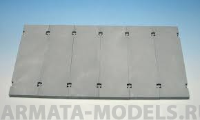 E-021 Дополнения для моделей Modern Concrete Road Panels Set #3 Set contains following elements in 1/35 scale:6 plaster casted, concrete panels. Size of the panel: 85,7 ? 28,5 mm.