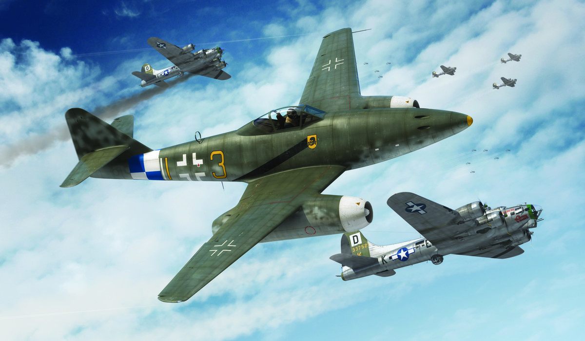 A03088 Самолет Messerschmitt Me262A-1A Schwalbe Airfix
