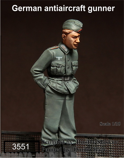 3551SOGA German antiaircraft gunner SOGA Miniatures
