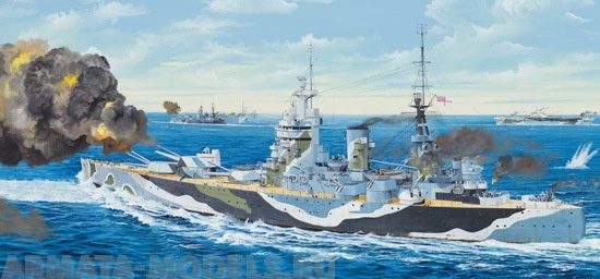 03708 Корабль  HMS Nelson 1944 Trumpeter