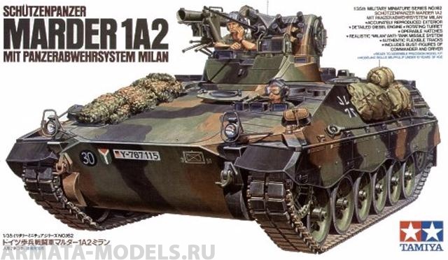 35162T Современный немецкий БTР Marder 1A2 с ракетной установкой Милан Tamiya