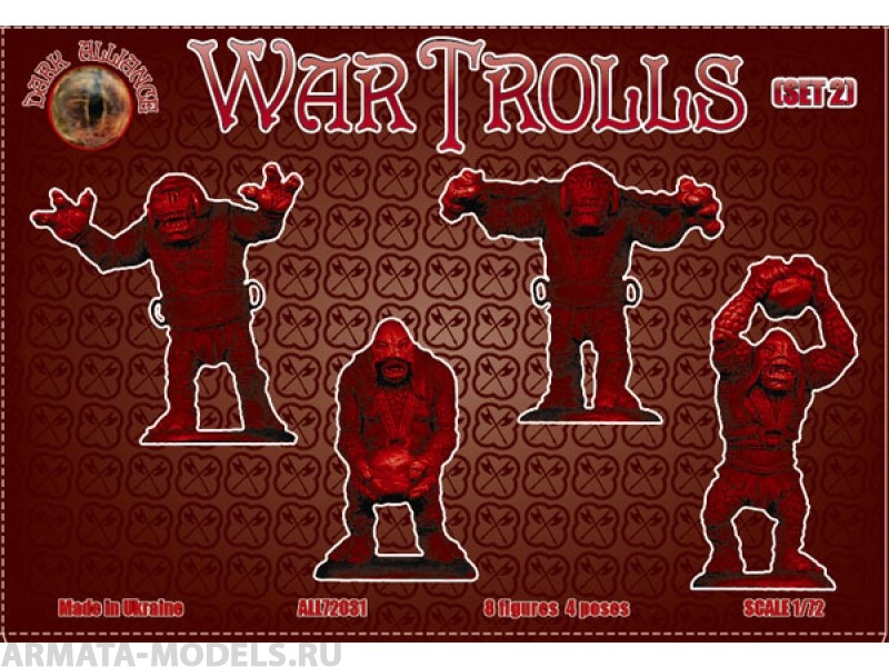 ALL72031 Фигуры War Trolls set 2 1/72 Dark Alliance