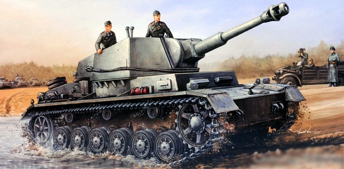 00374 IV b для 105 мм. гаубицы (Sd.Kfz165/1) Trumpeter