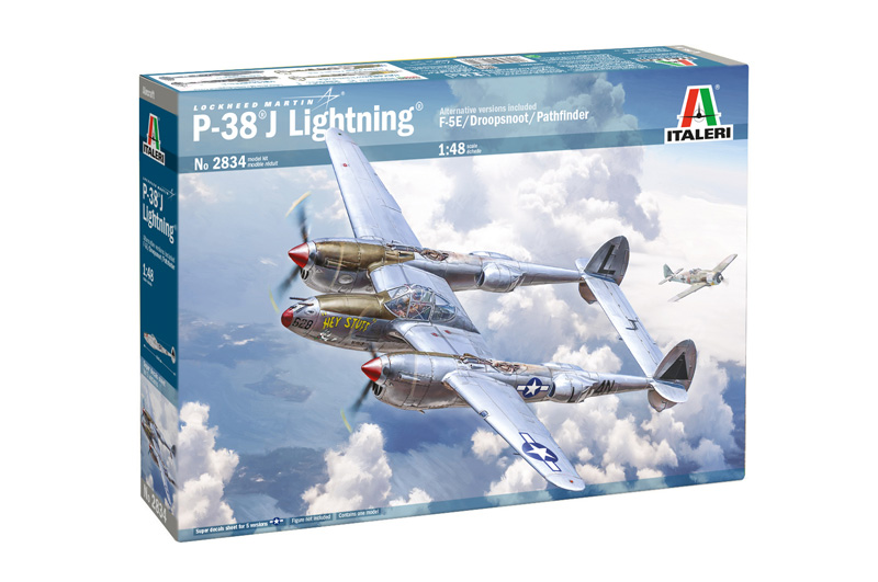 2834ИТ Самолет P-38J Э.Т.О. Italeri