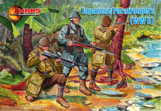 32019MR Фигуры Japanese Parartroopers WWII 1/32 Mars