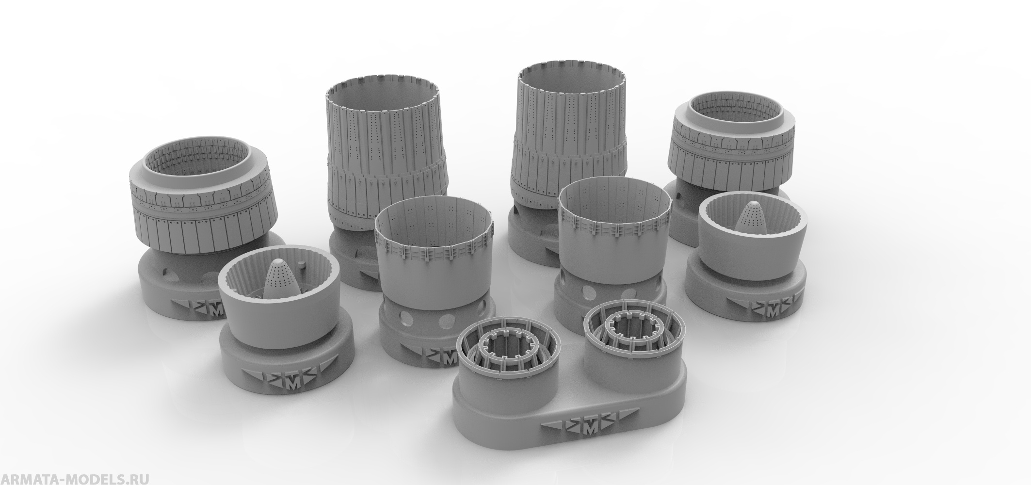 48577TMP Сопла двигателя АЛ-41Ф-1 для Су-57