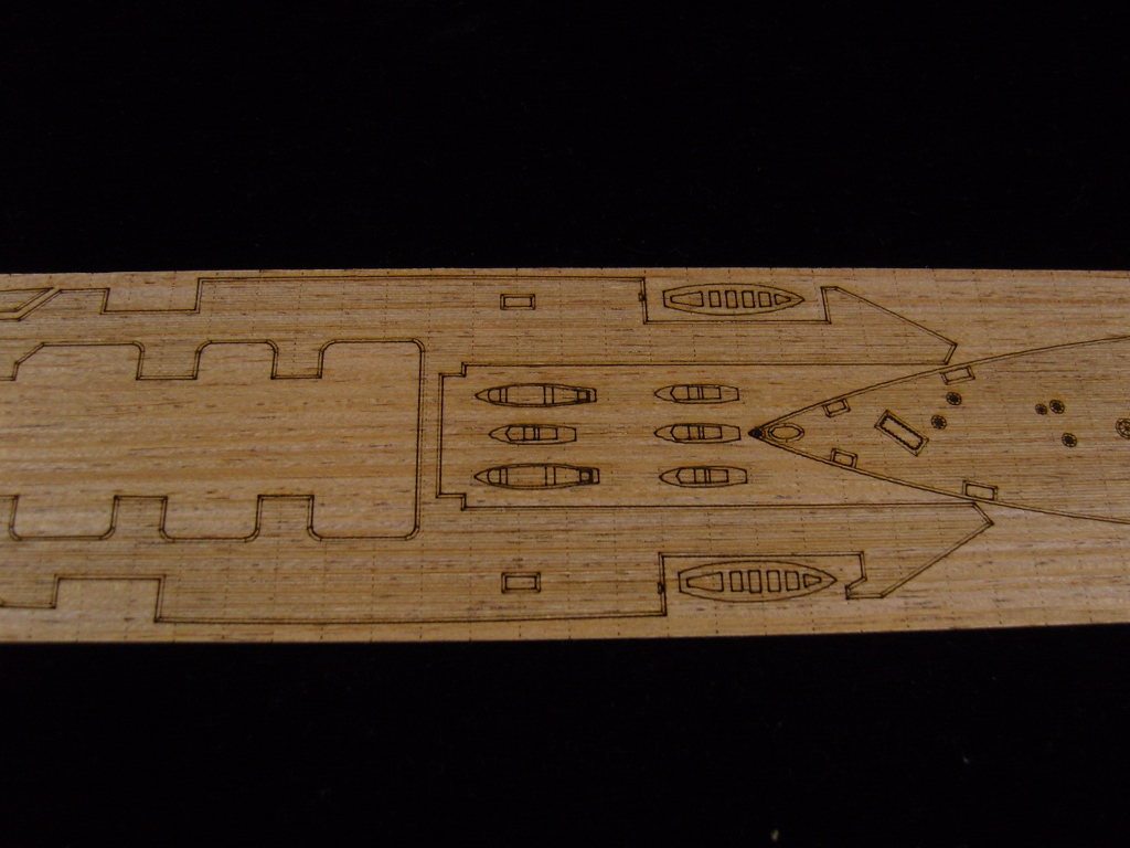 AW20031 Деревянная палуба для HMS HOOD 1941