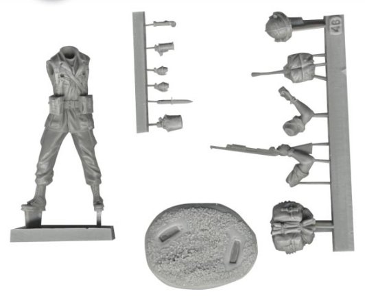 FL35046 US 25th Infantry Division Standing with Ithaca 37 Shotgun First Legion