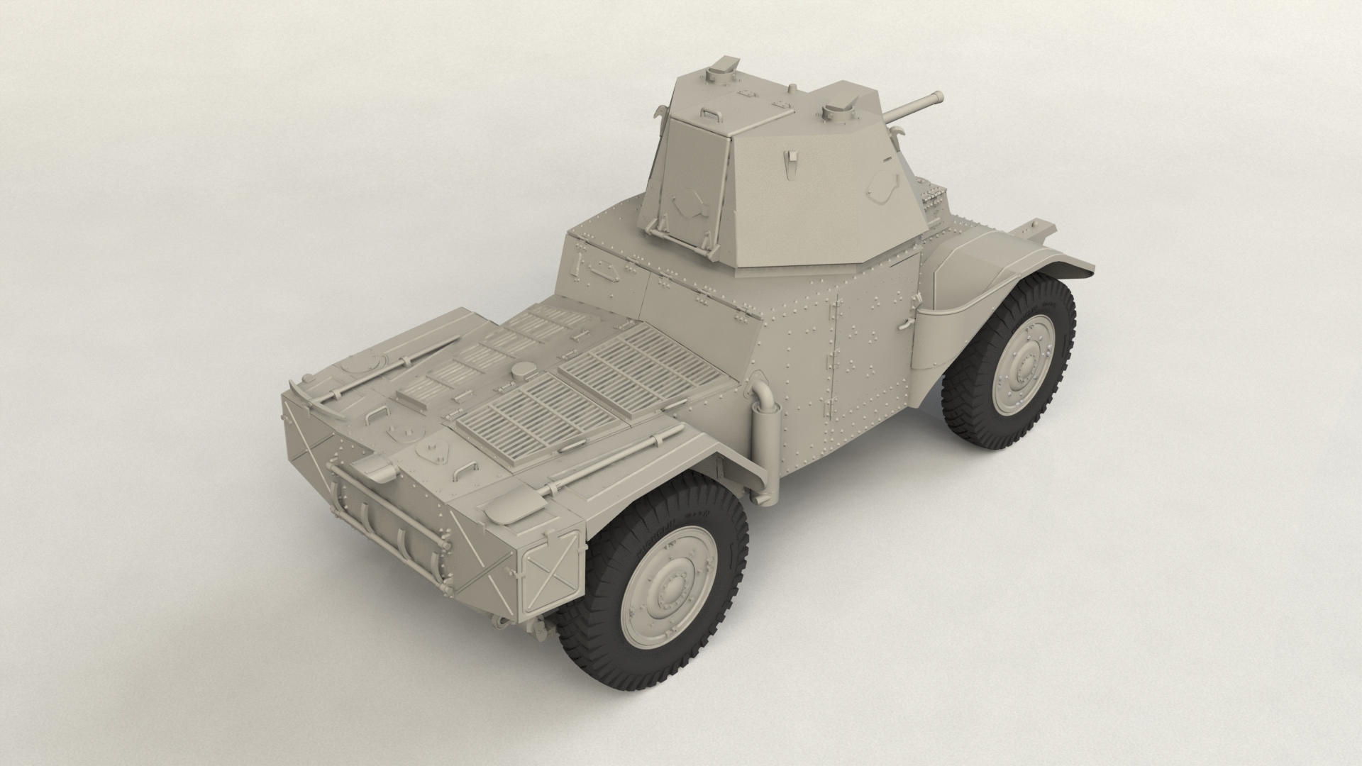35377 Panzerspahwagen P 204 (f) с башней, Германский бронеавтомобиль ІІ МВ ICM
