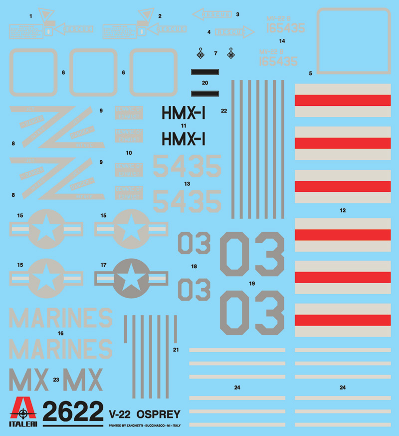 2622ИТ Вертолет V-22 Osprey Italeri