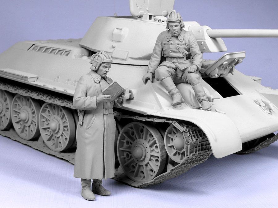 Т-35045 Советские офицеры танкисты (зима 1941-42 гг) (2) Tank