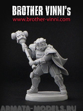 BV-ns-29 Игровая миниатюра  heroic power-armour with hammer героическая сила-броня с молотом BROTHER VINNI's