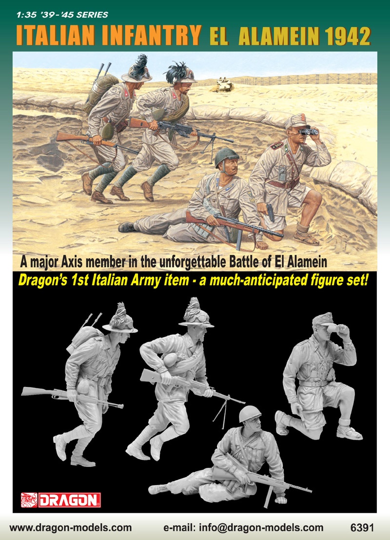 6391Д Солдаты ITALIAN INFANTRY, EL ALAMEIN 1942