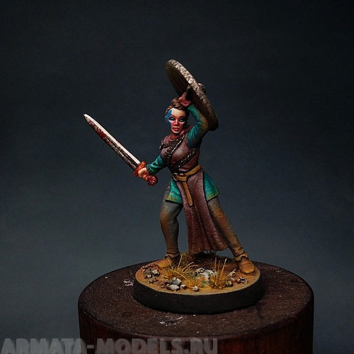 BV-sa-13 Игровая миниатюра  shield maiden Astrid воительница Астрид BROTHER VINNI's
