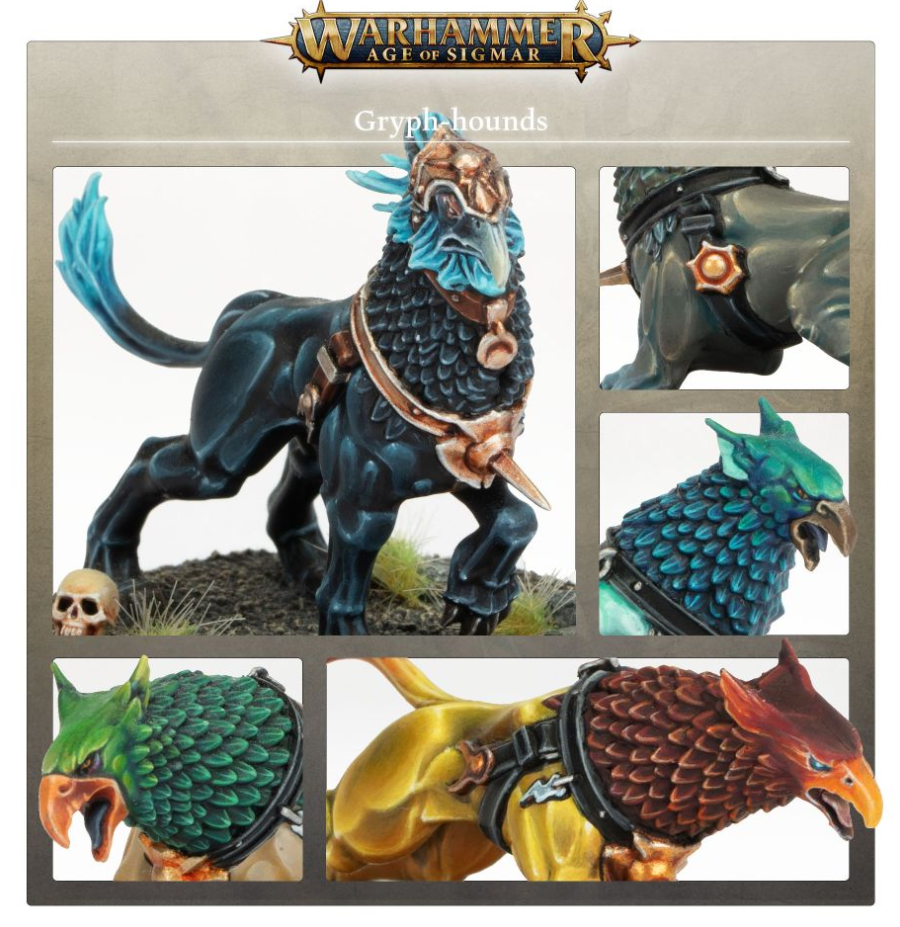 96-31 Набор Грозорожденные Вечные. Гриф-Гончие (Stormcast Eternals Gryph-Hounds)