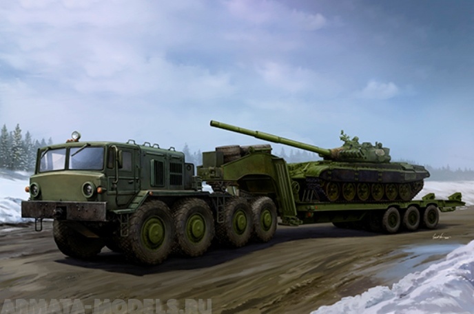 01065P MAZ-537G Late Production type with ChMZAP-9990 semi-trailer Trumpeter