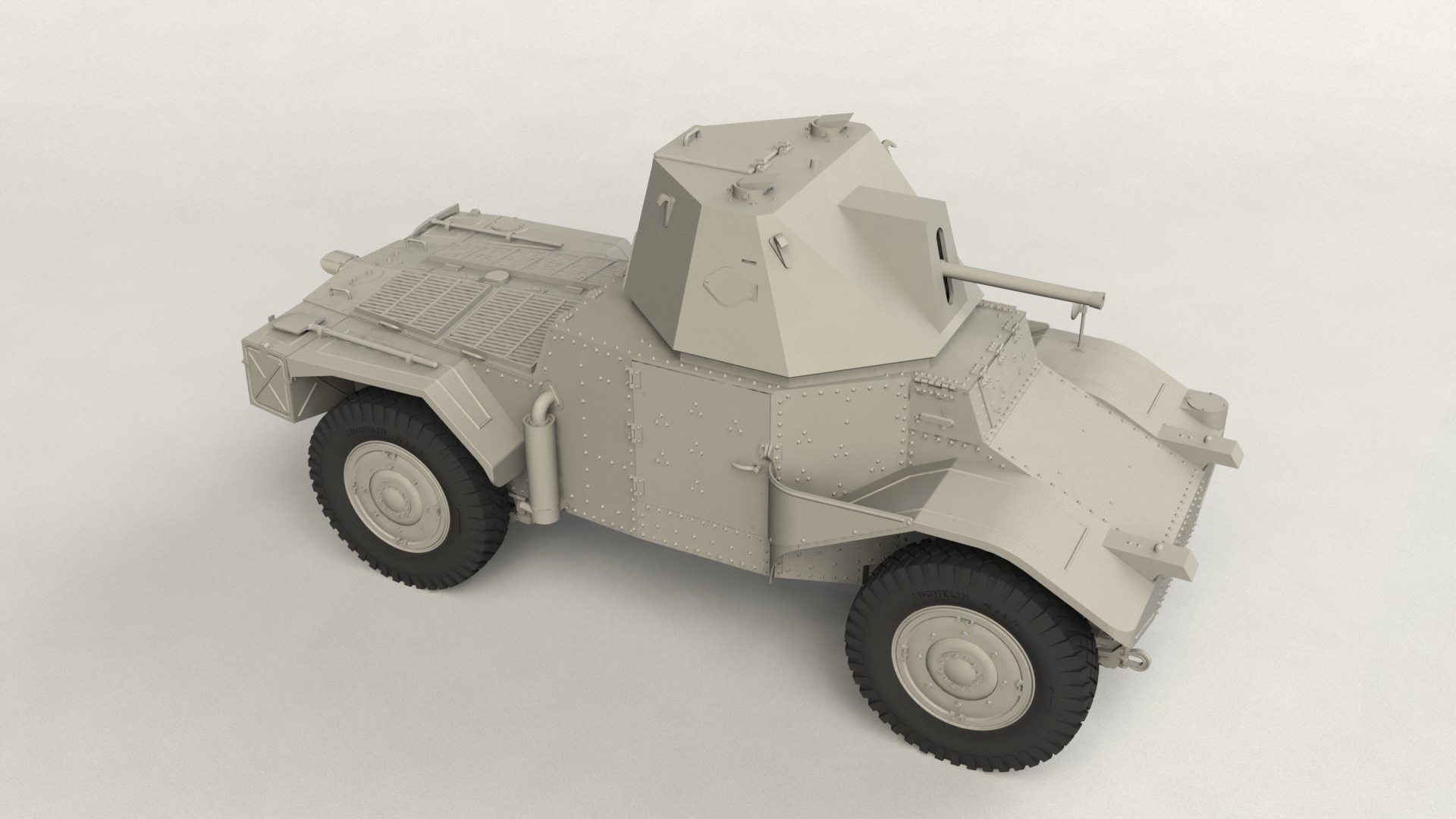 35377 Panzerspahwagen P 204 (f) с башней, Германский бронеавтомобиль ІІ МВ ICM