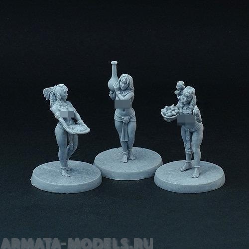 BV-eg-05 Игровая миниатюра  egyptian service girls египетские девушки обслуживания BROTHER VINNI's