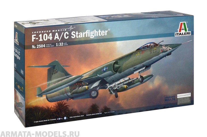 2504ИТ САМОЛЕТ F-104 A/C STARFIGHTER Italeri