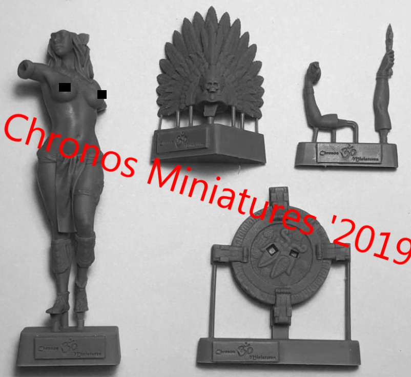 CHM-54192. Миры Фэнтези: Жрица. 54 мм. Материал - смола. Chronos Miniatures