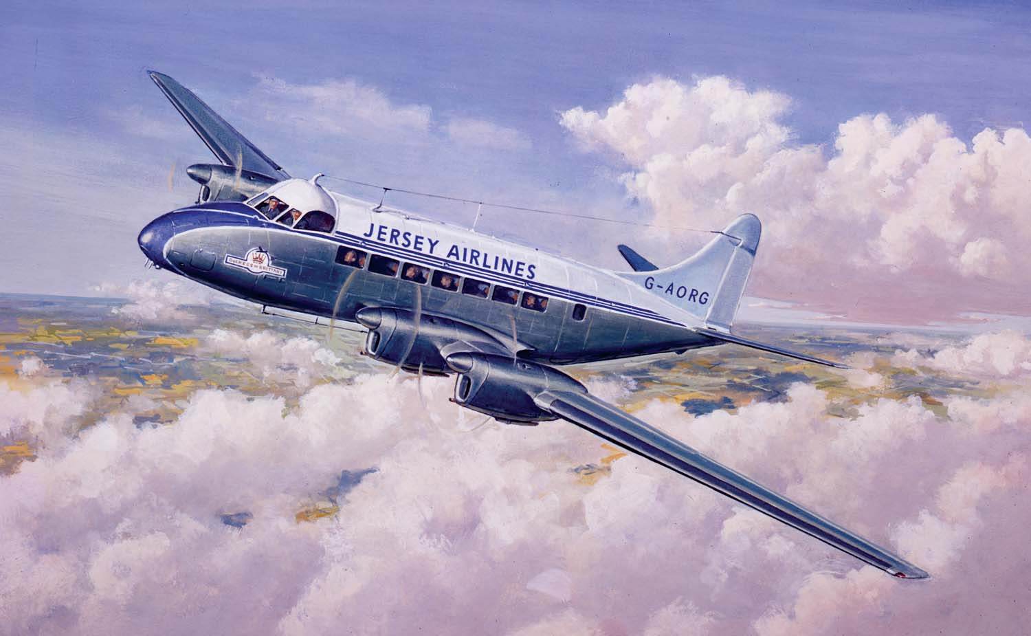 A03001V Сборная модель самолета de Havilland Heron MkII Airfix