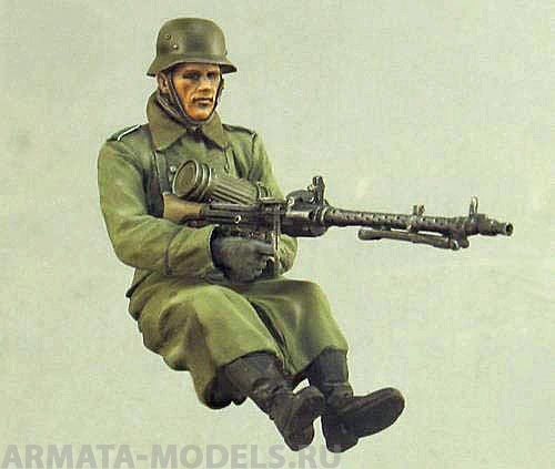 T35138 Германский мотоциклист с пулеметом МГ-34/42 (Зима 1941-44) Tank
