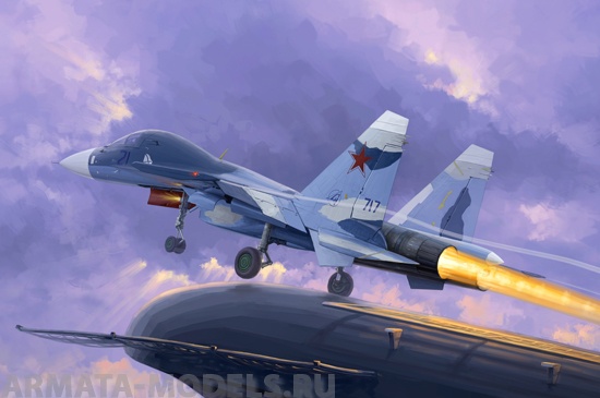 01669 Самолёт  Су-33УБ Flanker D  Trumpeter