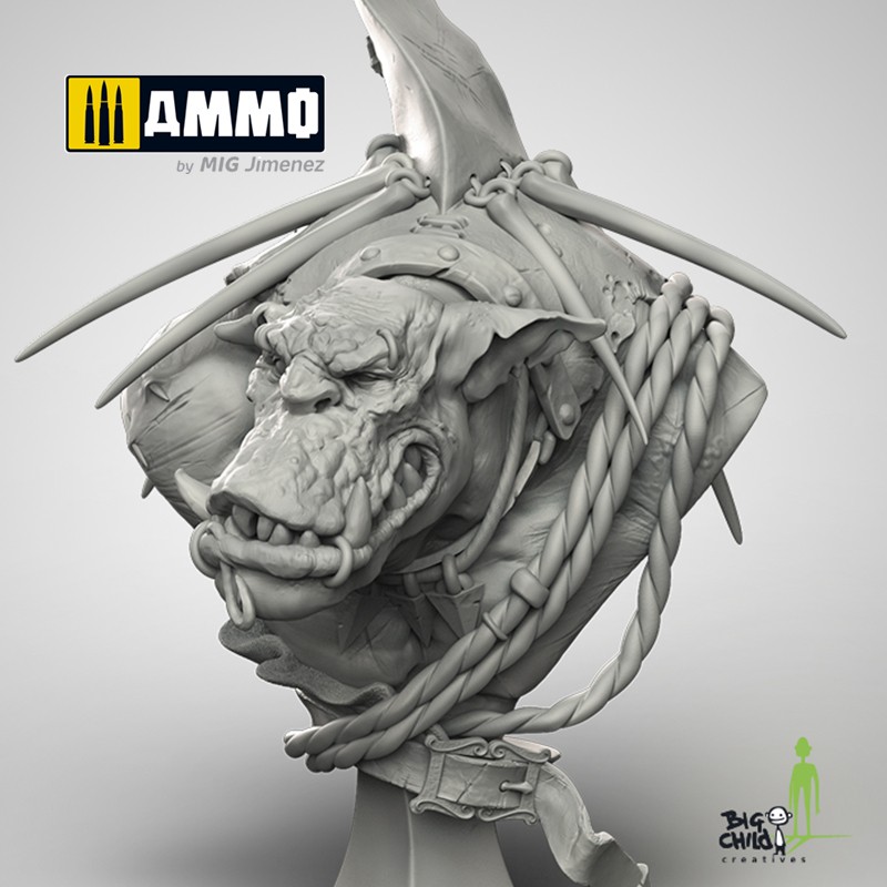 BCBSBU0002 Бюст Sharki the Shark Hunter BIG CHILD