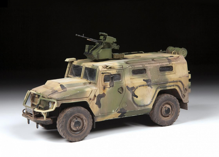 3683 Российский бронеавтомобиль ТИГР-М с модулем Арбалет Звезда