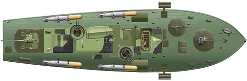 5602ИТ Катер Elco 80` Torpedo Boat PT-596 Italeri